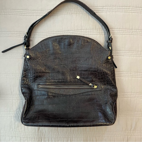 Monsac Dark Brown Leather Bag - Picture 10 of 11